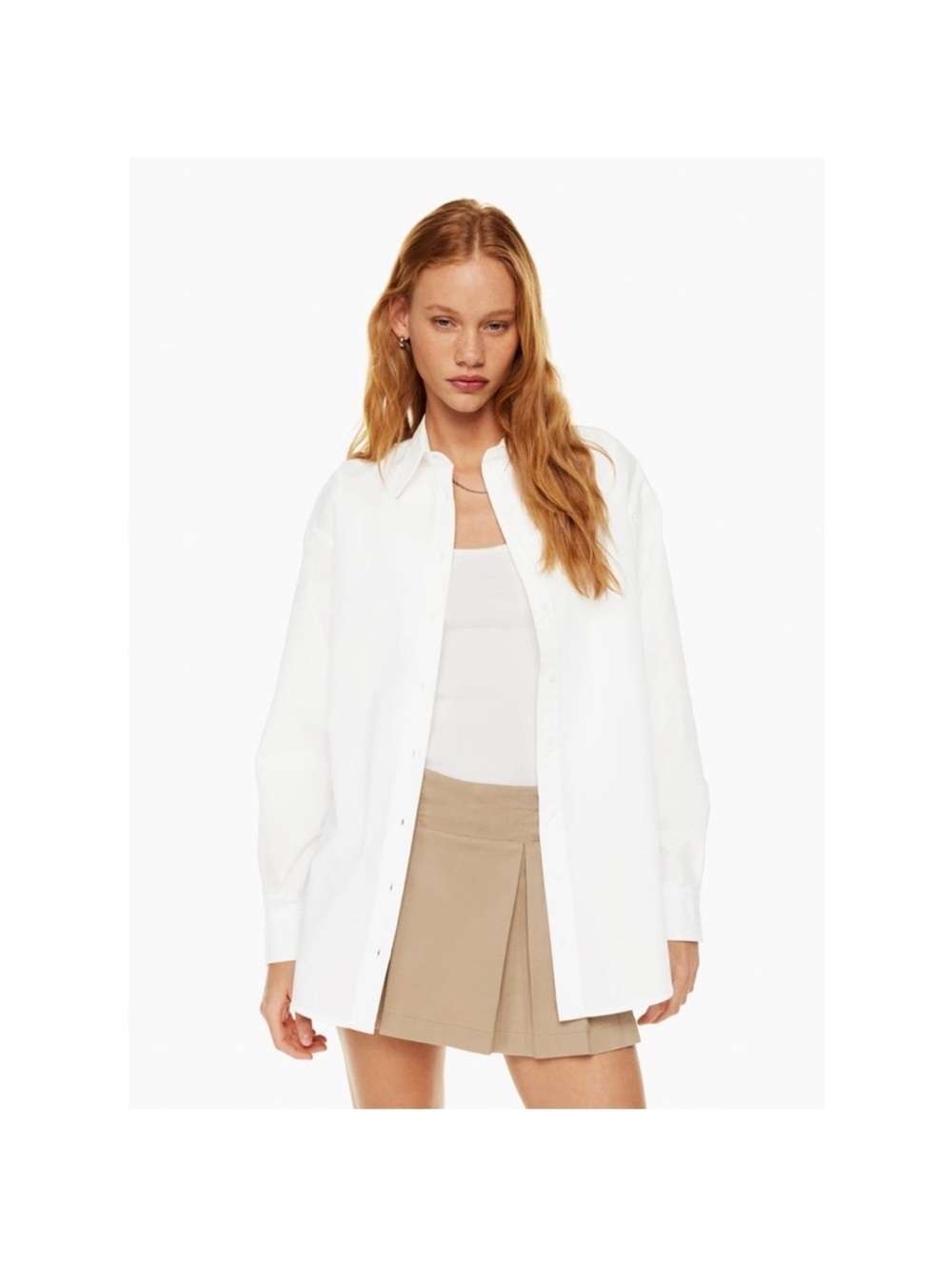 Aritzia Sunday Best Future Poplin Shirt